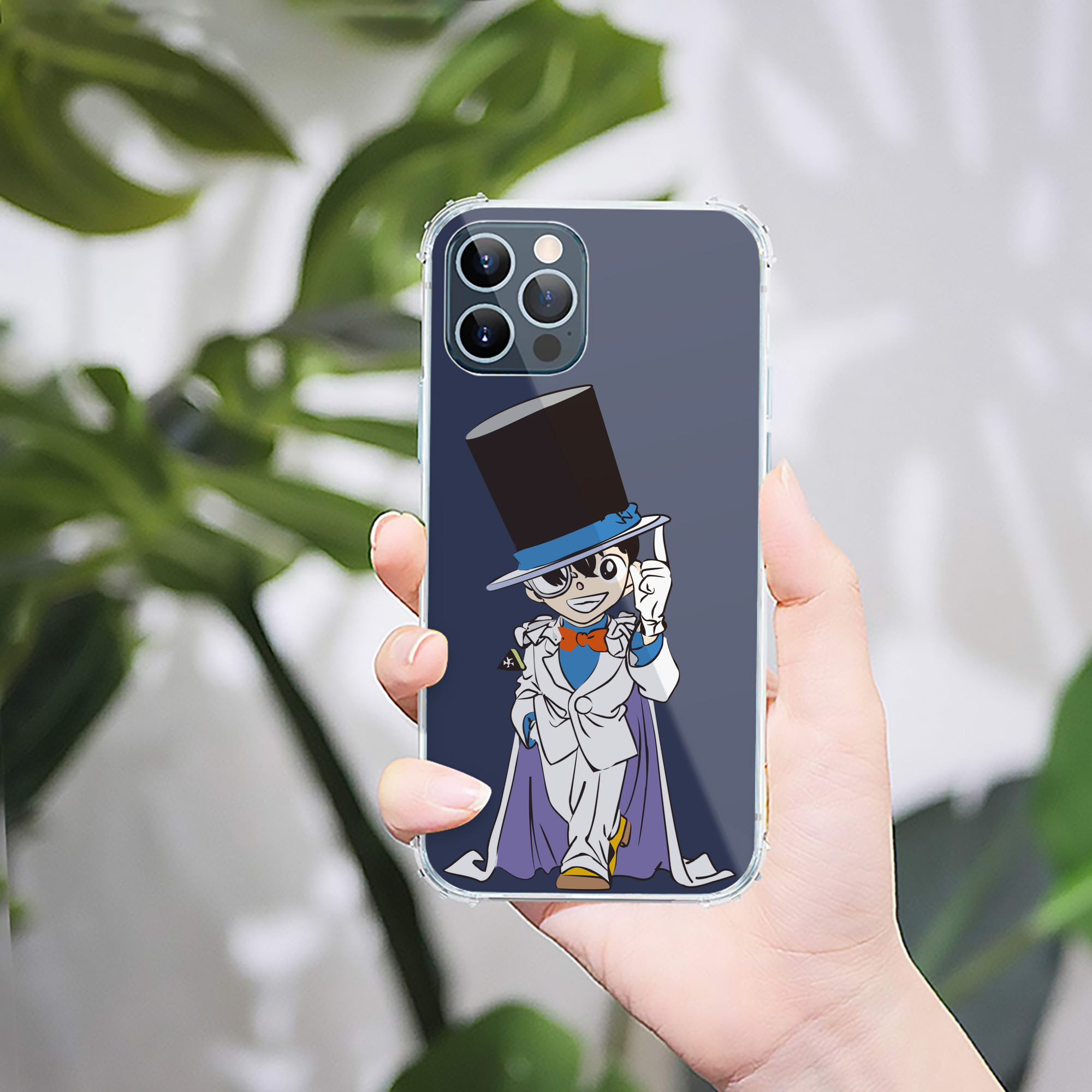 （画像用） 名探偵コナン 江戸川 コナン Detective Conan Conan Edogawa 【iPhone 12シリーズ対応】透明スマホケース（クリアソフトケース）